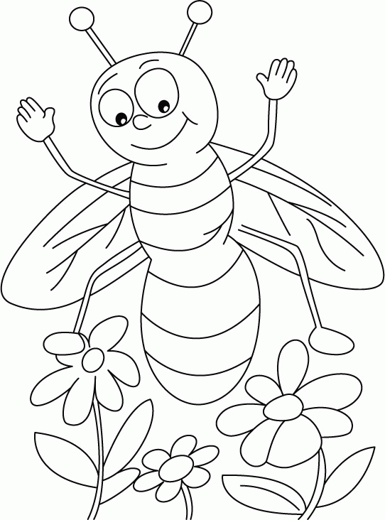 Pszczoły kolorowanki